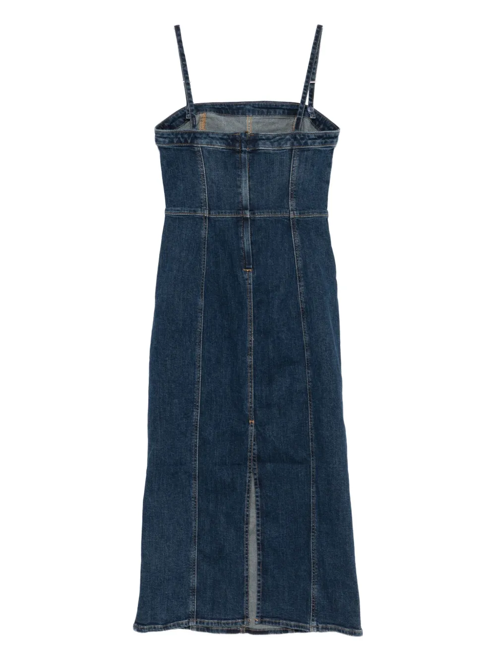 Levi's panelled bustier midi dress - Blauw