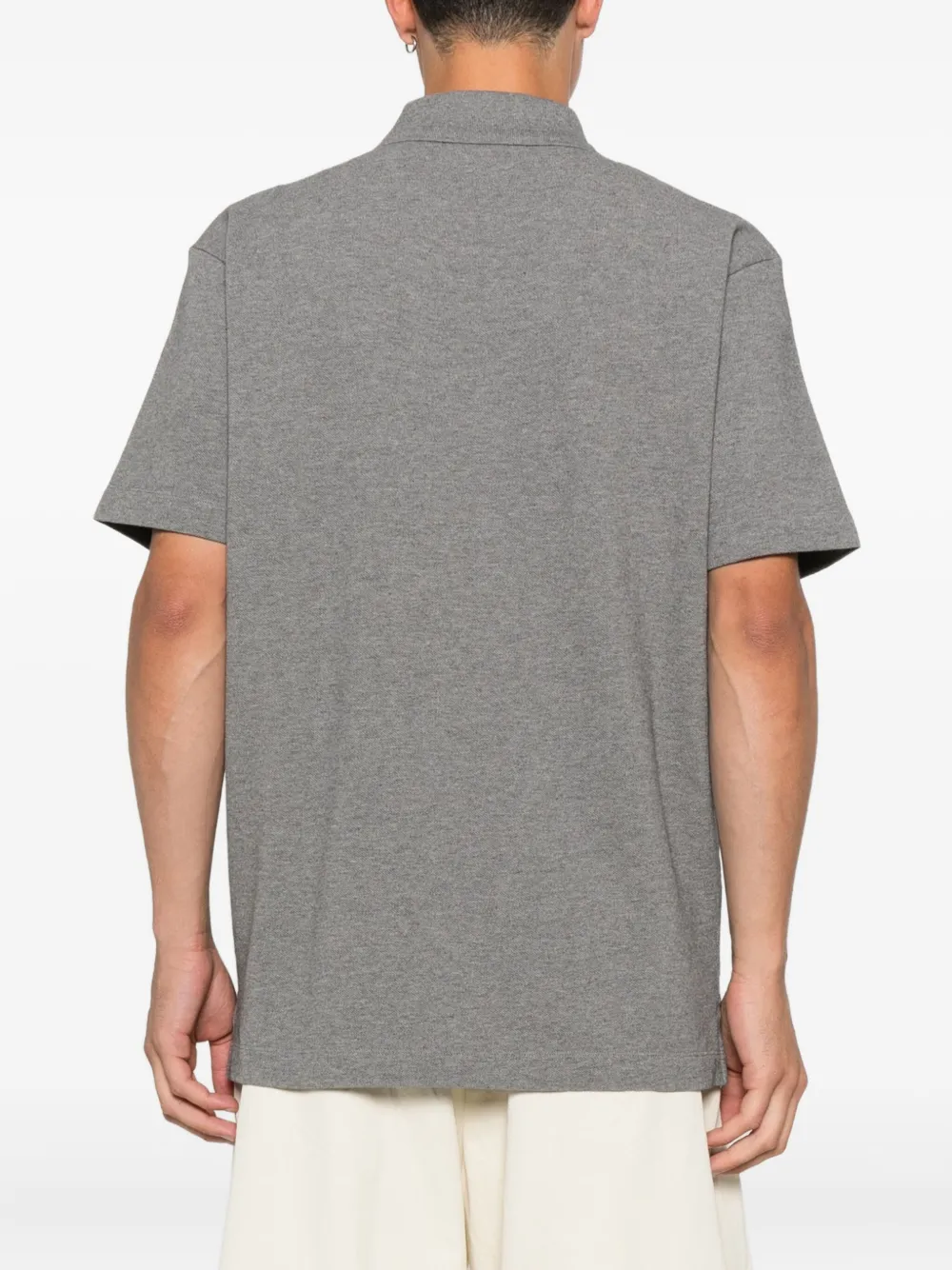 Maison Kitsuné Poloshirt met logopatch Grijs