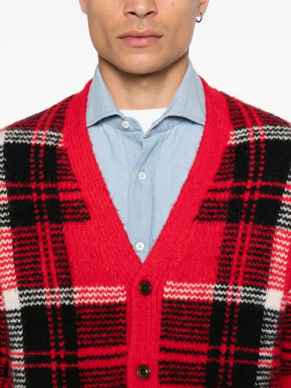 Polo Ralph Lauren チェック カーディガン | レッド | FARFETCH JP