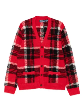 Polo Ralph Lauren チェック カーディガン | レッド | FARFETCH JP