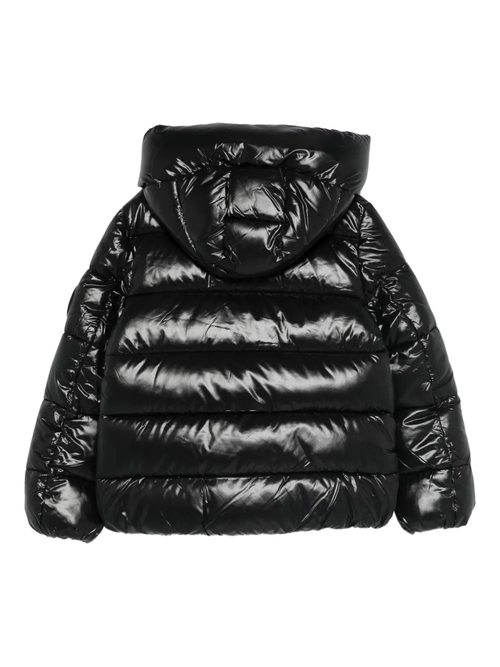 Save The Duck Hooded Padded Jacket In Black