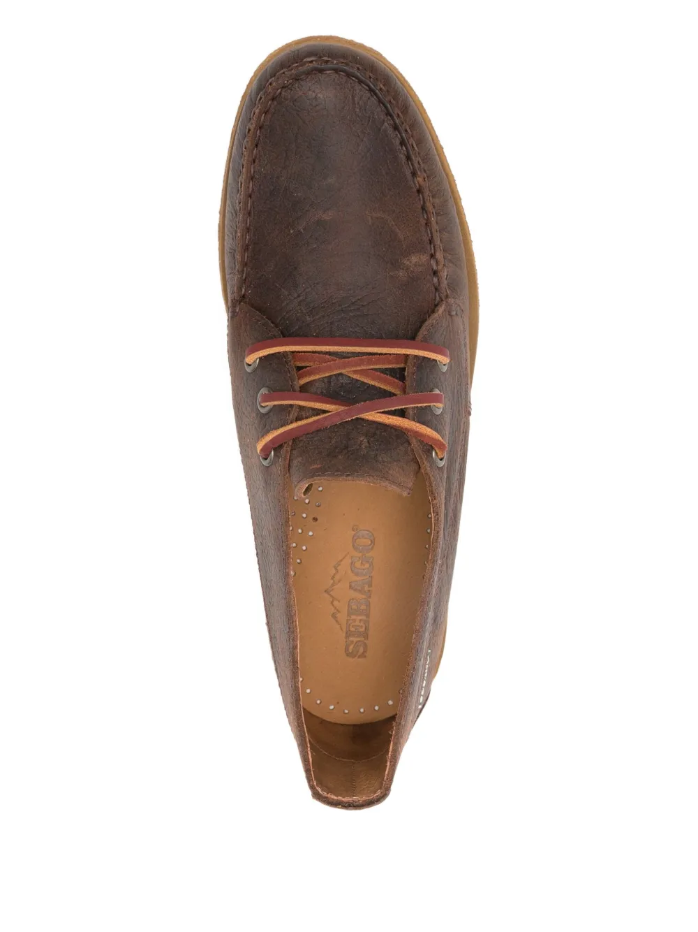 Sebago Leren bootschoenen Bruin