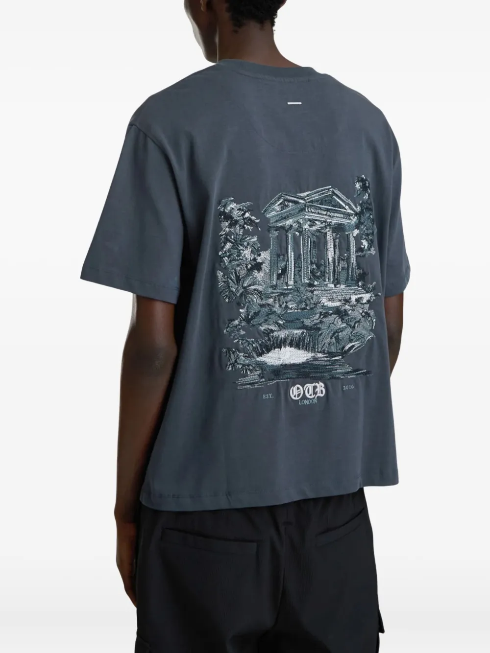 Only The Blind Cotton T-shirt In Gray