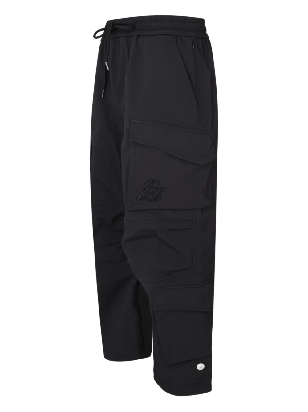 Only The Blind Utility Cargo Trousers In Black