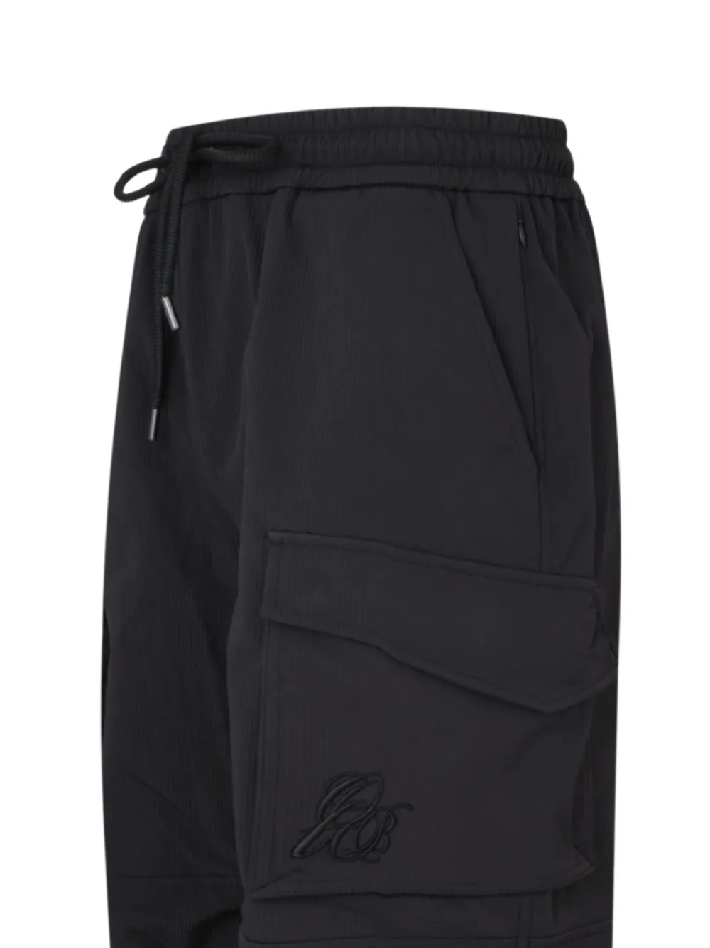 Only The Blind Utility Cargo Trousers In Black