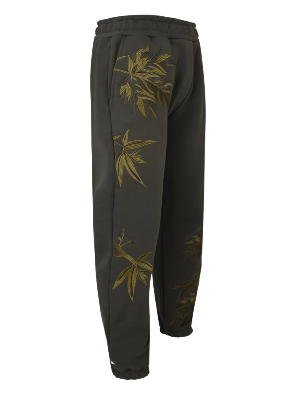 Only The Blind Verdant Forest Embroidered Sweatpants In Green