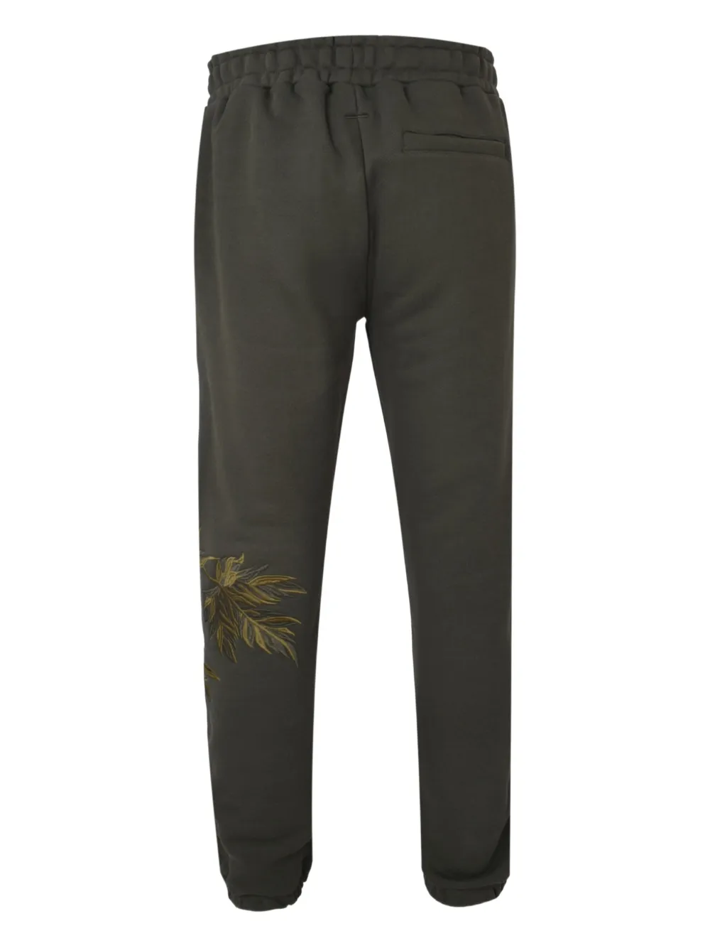 Only the Blind verdant forest embroidered sweatpants - Groen