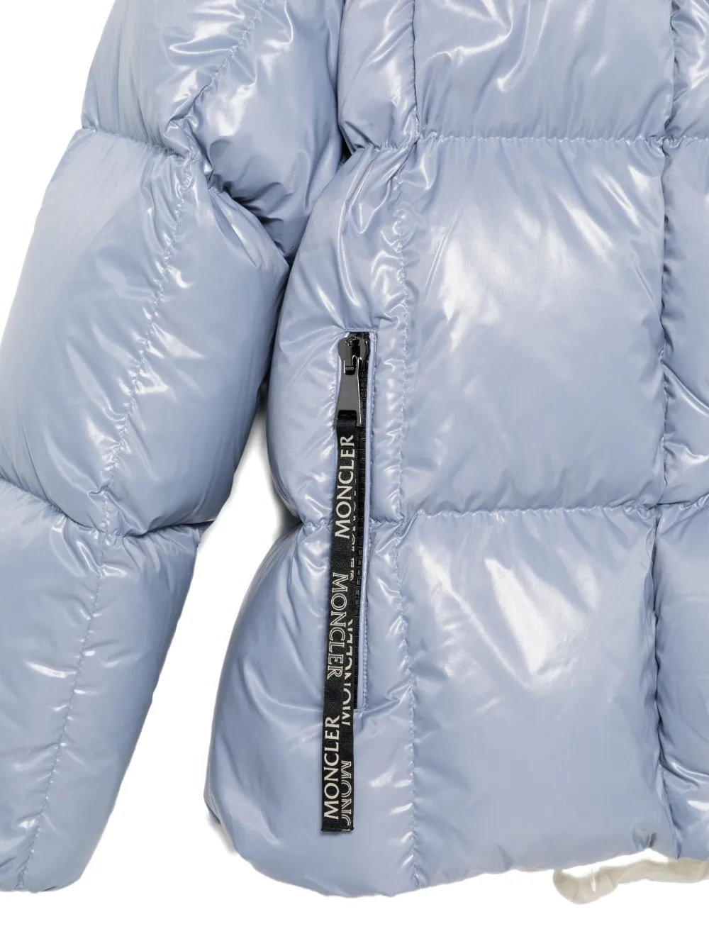 Moncler Donsjack met capuchon Blauw