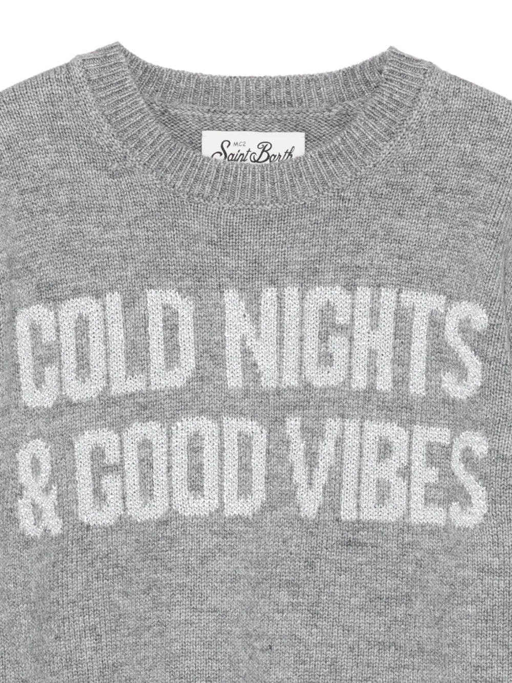 MC2 Saint Barth Kids Trui met ronde hals Grijs