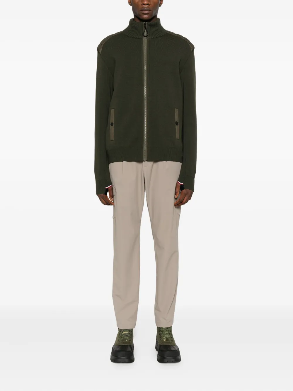 Moncler Grenoble Trui met rits - Groen