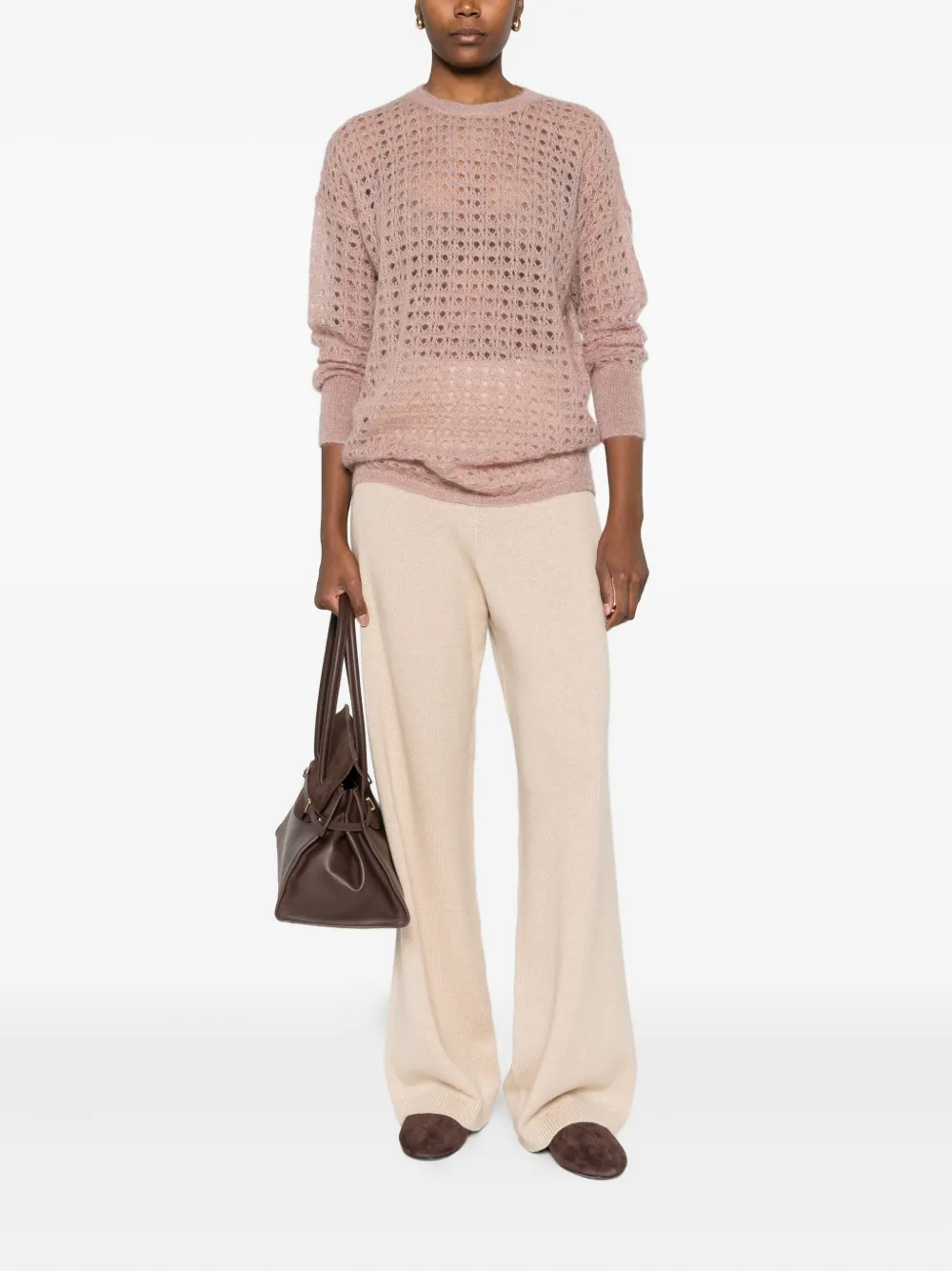 Fabiana Filippi wool-silk blend palazzo trousers | Wide-Leg Pants | Image 2