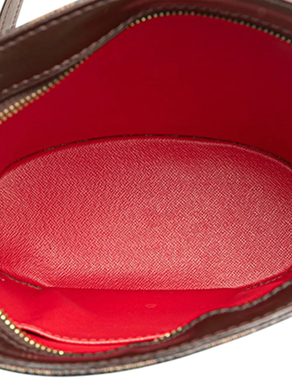 Pre-owned Louis Vuitton 2006 Damier Ebene Drouot Crossbody Bag In Brown