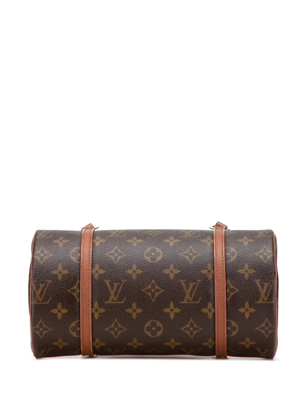 Pre-owned Louis Vuitton 1997 Monogram Papillon 26 Handbag In Brown