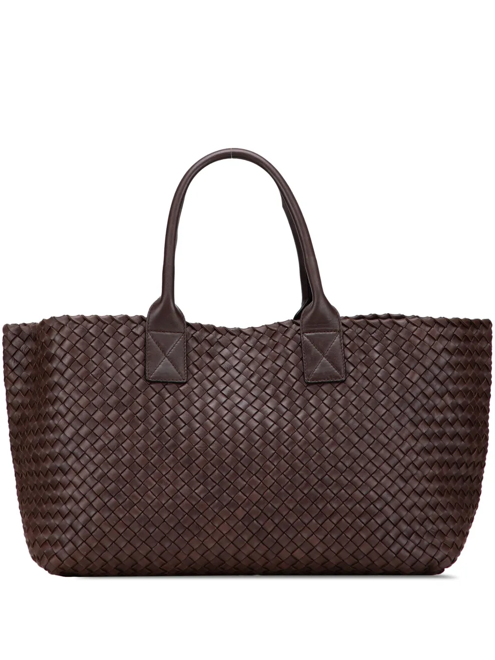 Bottega Veneta Pre-Owned 2000-2007 Medium Lambskin Intreccio Cabat Bottega Veneta Pre-Owned 2000-2007 Medium Lambskin Intreccio Cabat