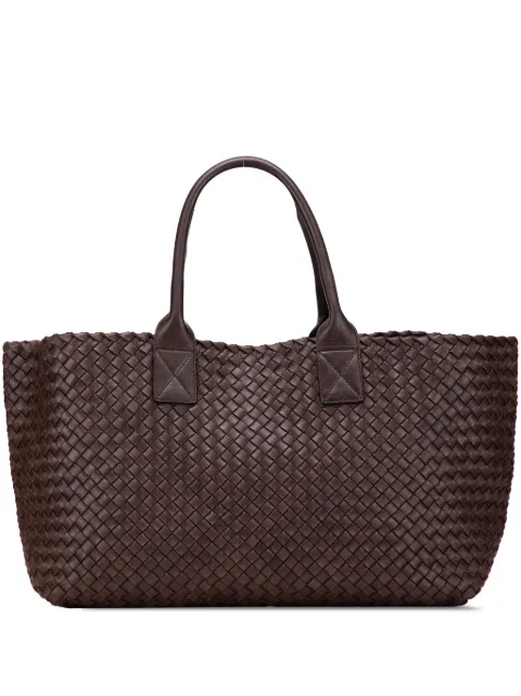 Bottega Veneta Pre-Owned 2000-2007 Medium Lambskin Intreccio Cabat tote bag