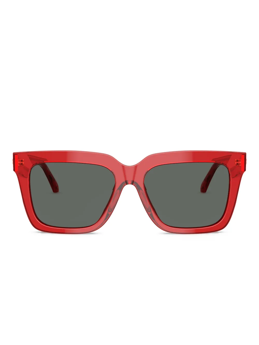 Versace Eyewear square-frame sunglasses - Rosso