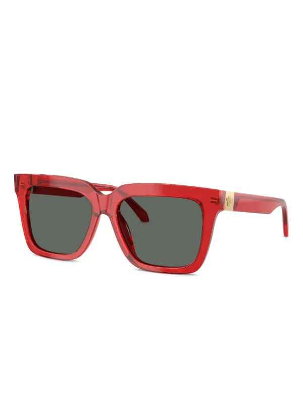 Versace Eyewear square-frame Sunglasses | Red | FARFETCH display picture 2
