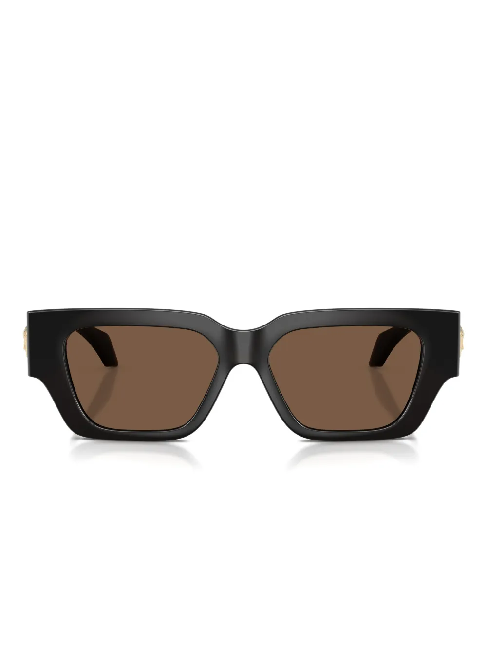 Versace Eyewear medusa-detail rectangle-frame sunglasses | Black | Image 1