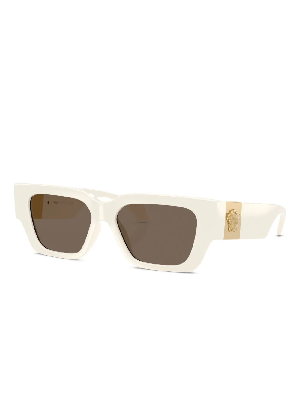 Versace Eyewear Zonnebril met vierkant montuur en Medusa-detail - Wit