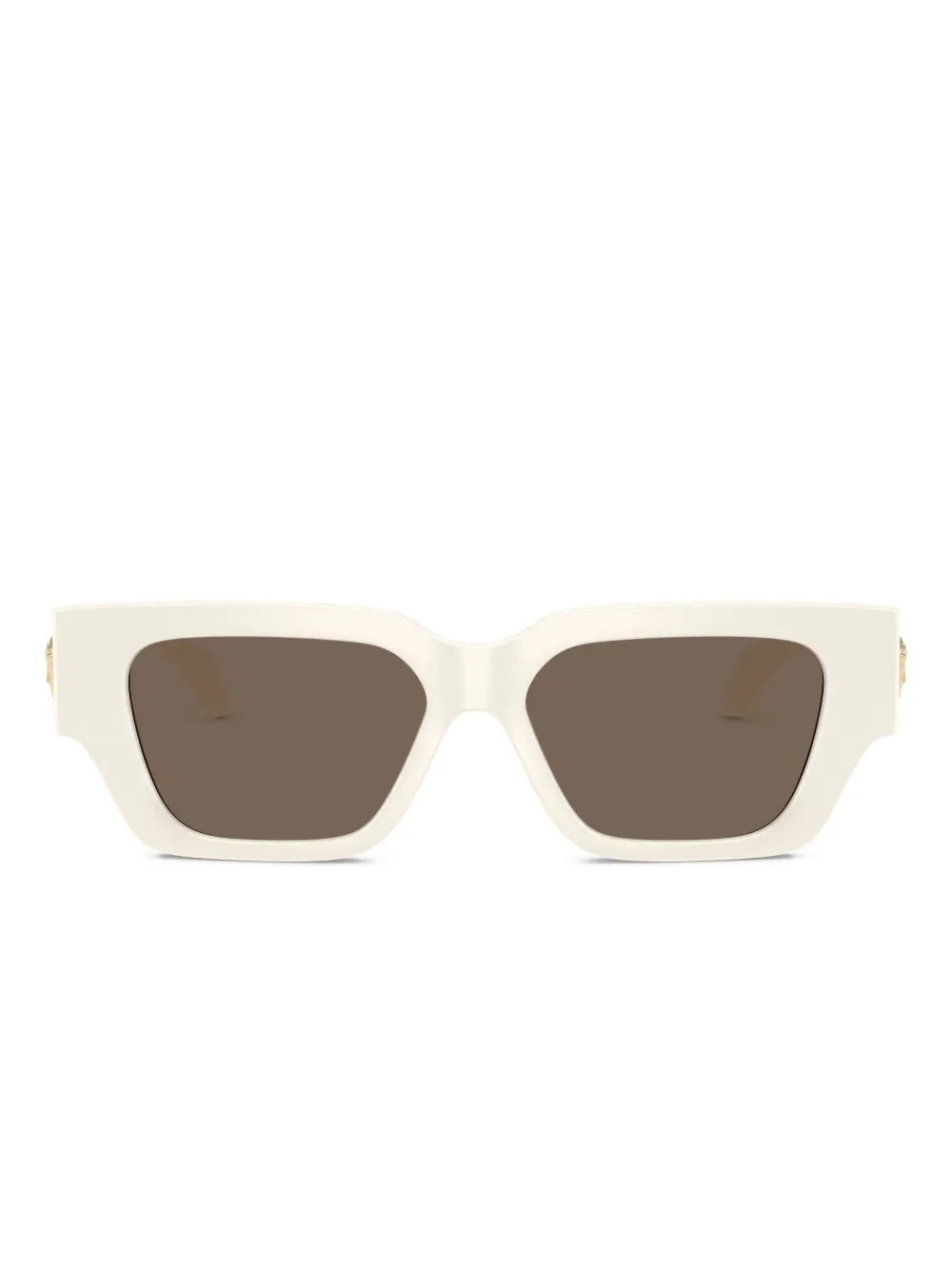 Versace Eyewear medusa-detail square-frame sunglasses - Bianco