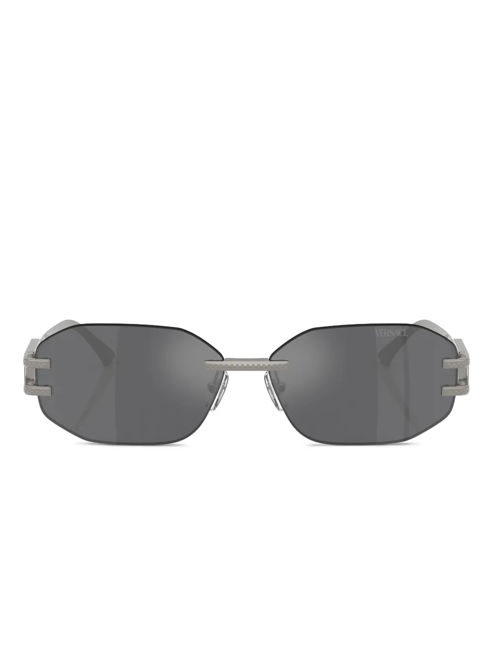 Versace Eyewear geometric-frame sunglasses - Argento