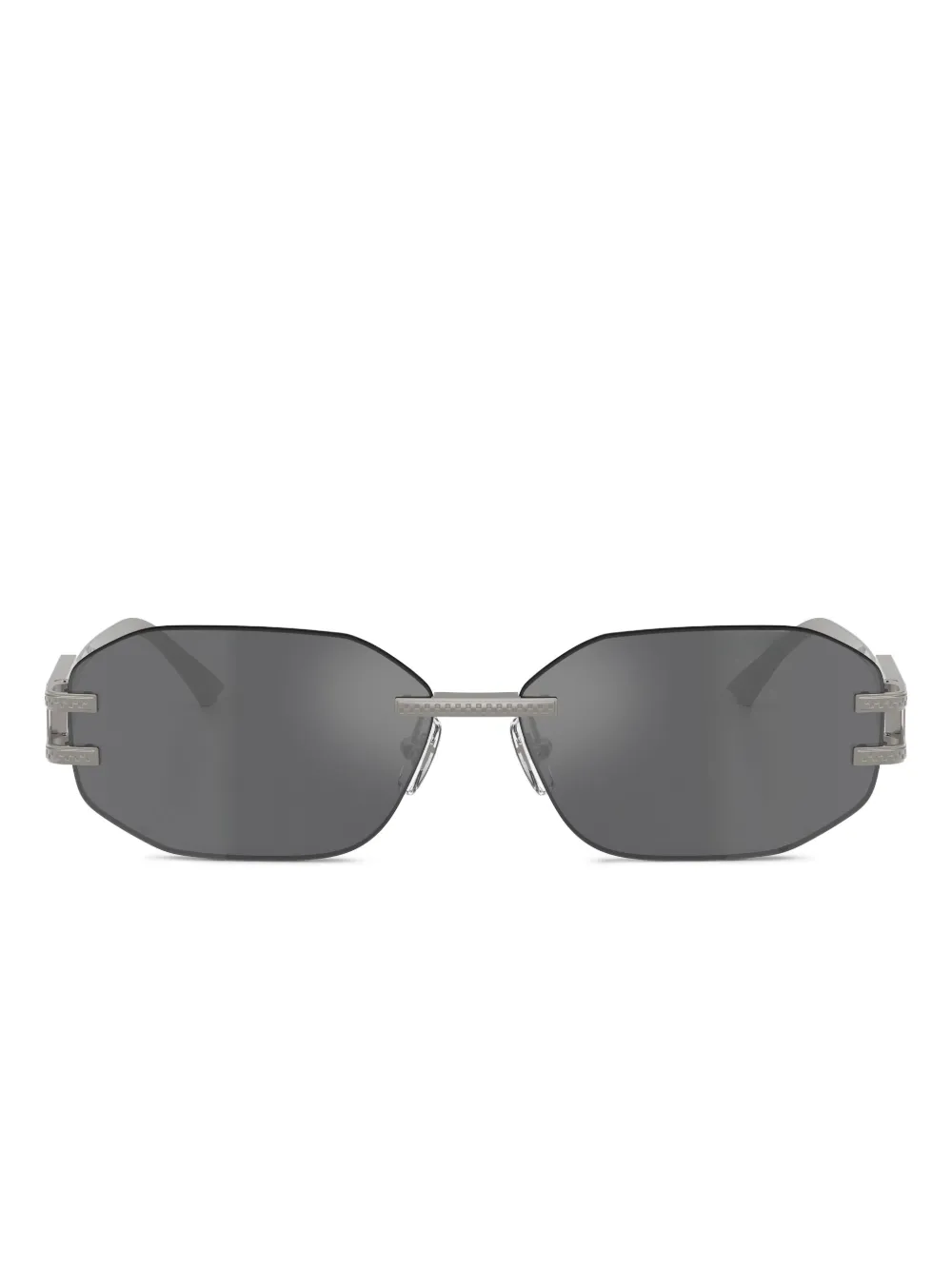 Versace Eyewear geometric-frame sunglasses - Argento