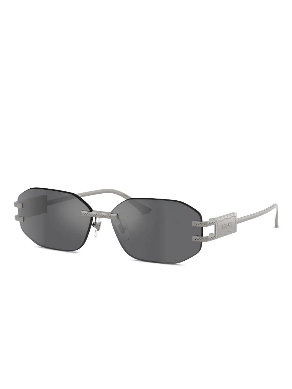 Versace Eyewear geometric-frame sunglasses - Zilver