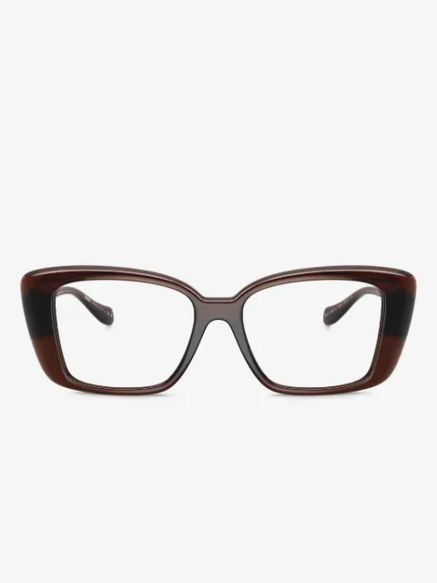 Versace Eyewear Eckige Brille mit Medusa-Detail