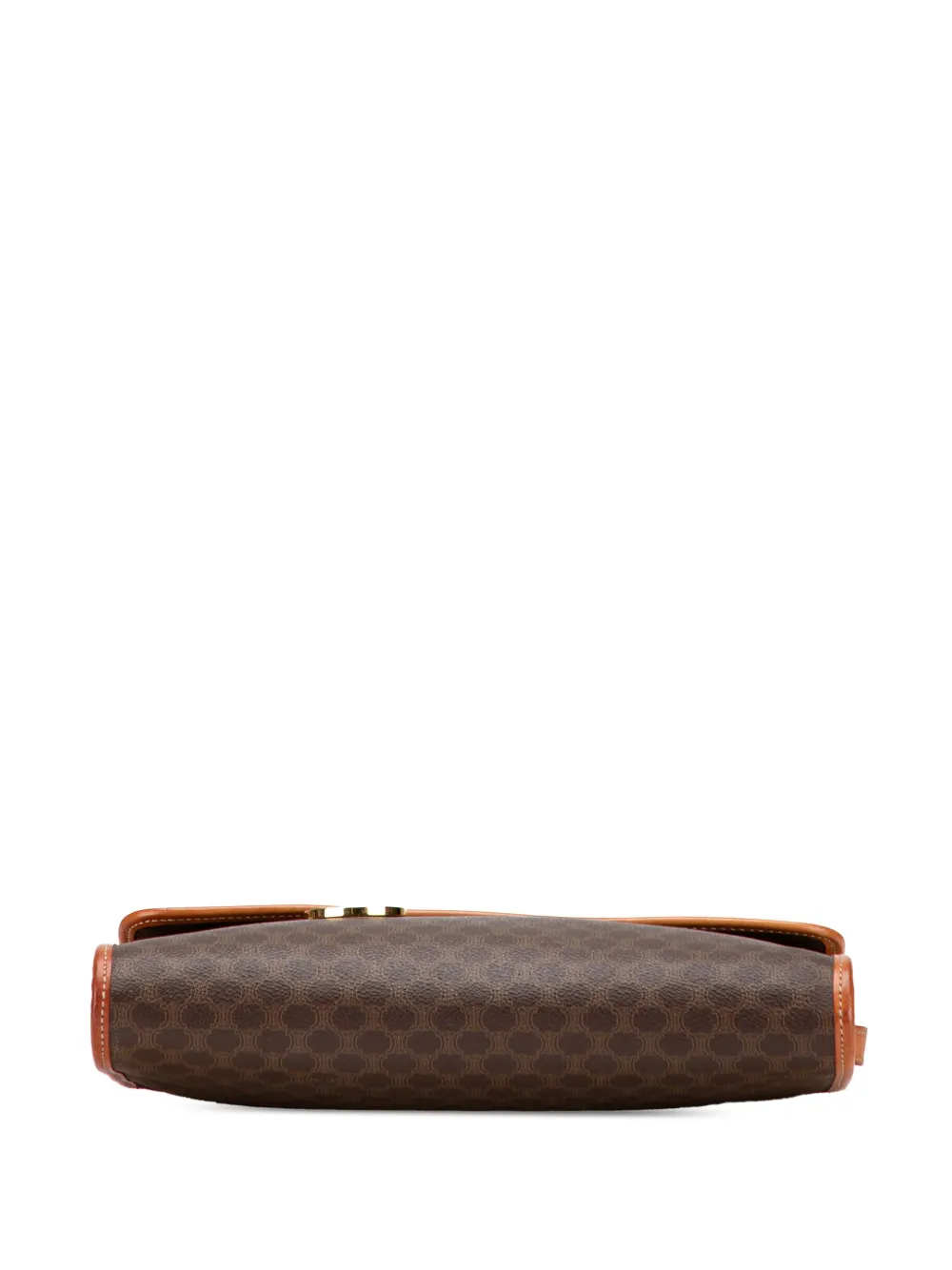 Pre-owned Celine 1991 Macadam Coated Canvas Crossbody Bag In Brown