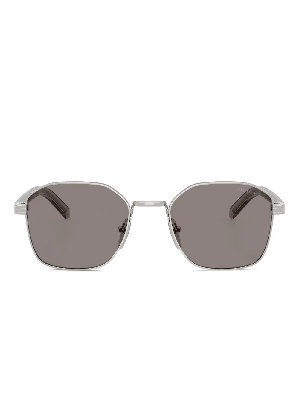 Prada Eyewear geometric-frame sunglasses | Silver | Image 1