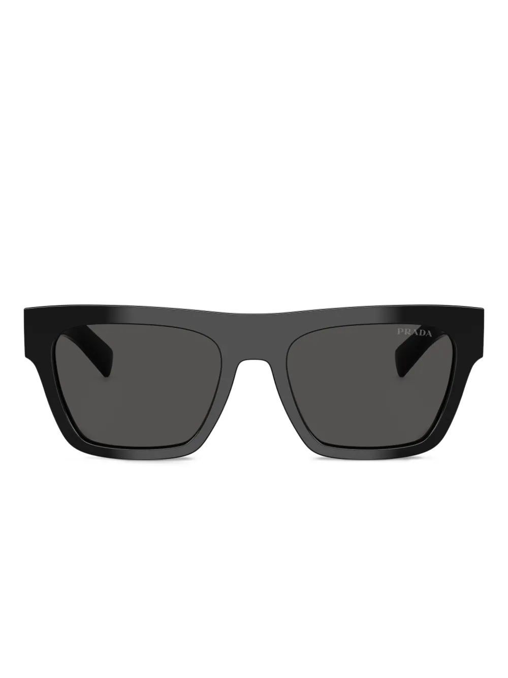 Prada 55mm Rectangular Sunglasses In Black