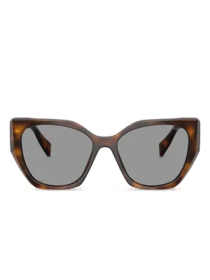 Prada Eyewear キャットアイ サングラス | ブラウン | FARFETCH JP