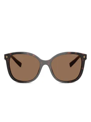 Prada Eyewear キャットアイ サングラス | ブラウン | FARFETCH JP