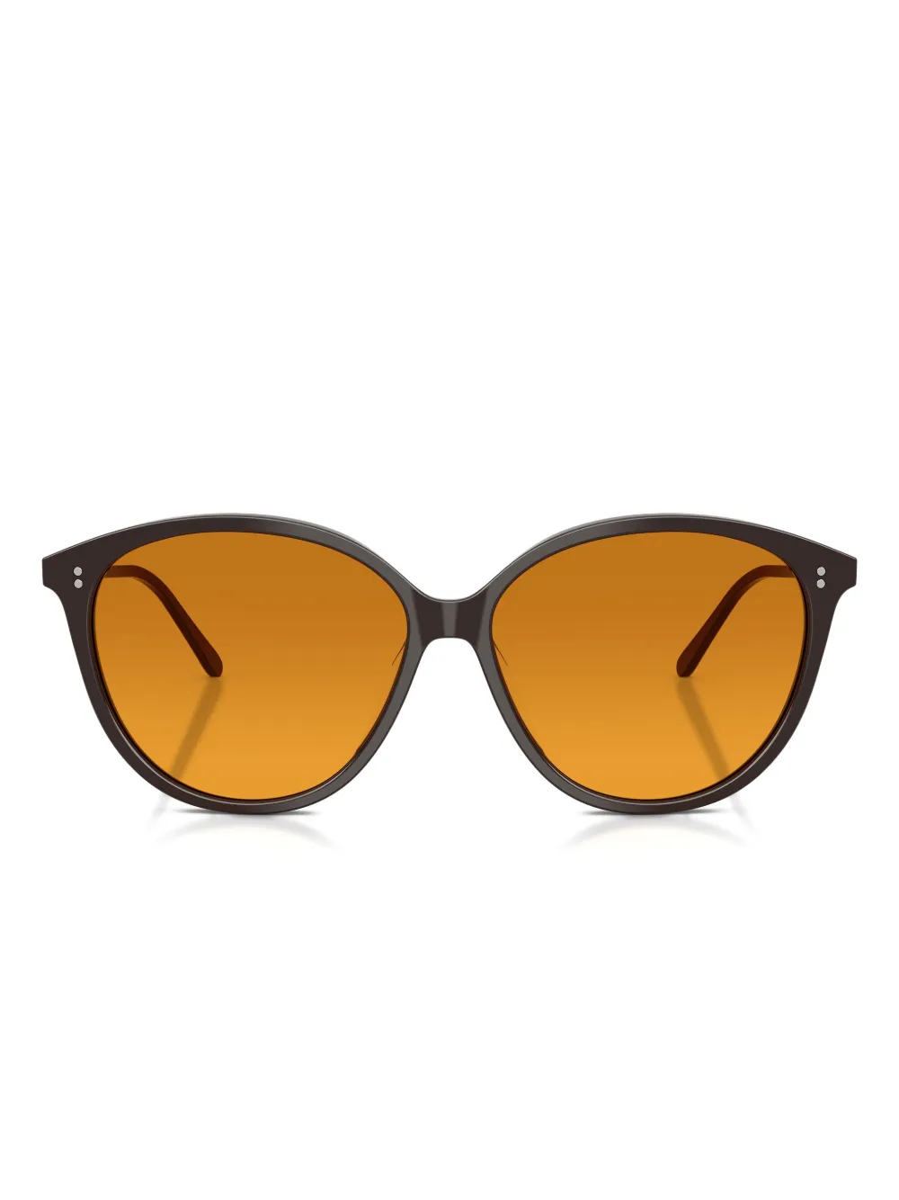 Oliver Peoples round-frame sunglasses - Marrone