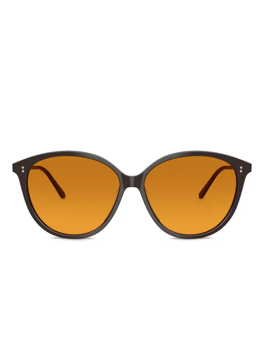 Oliver Peoples round-frame sunglasses - Marrone