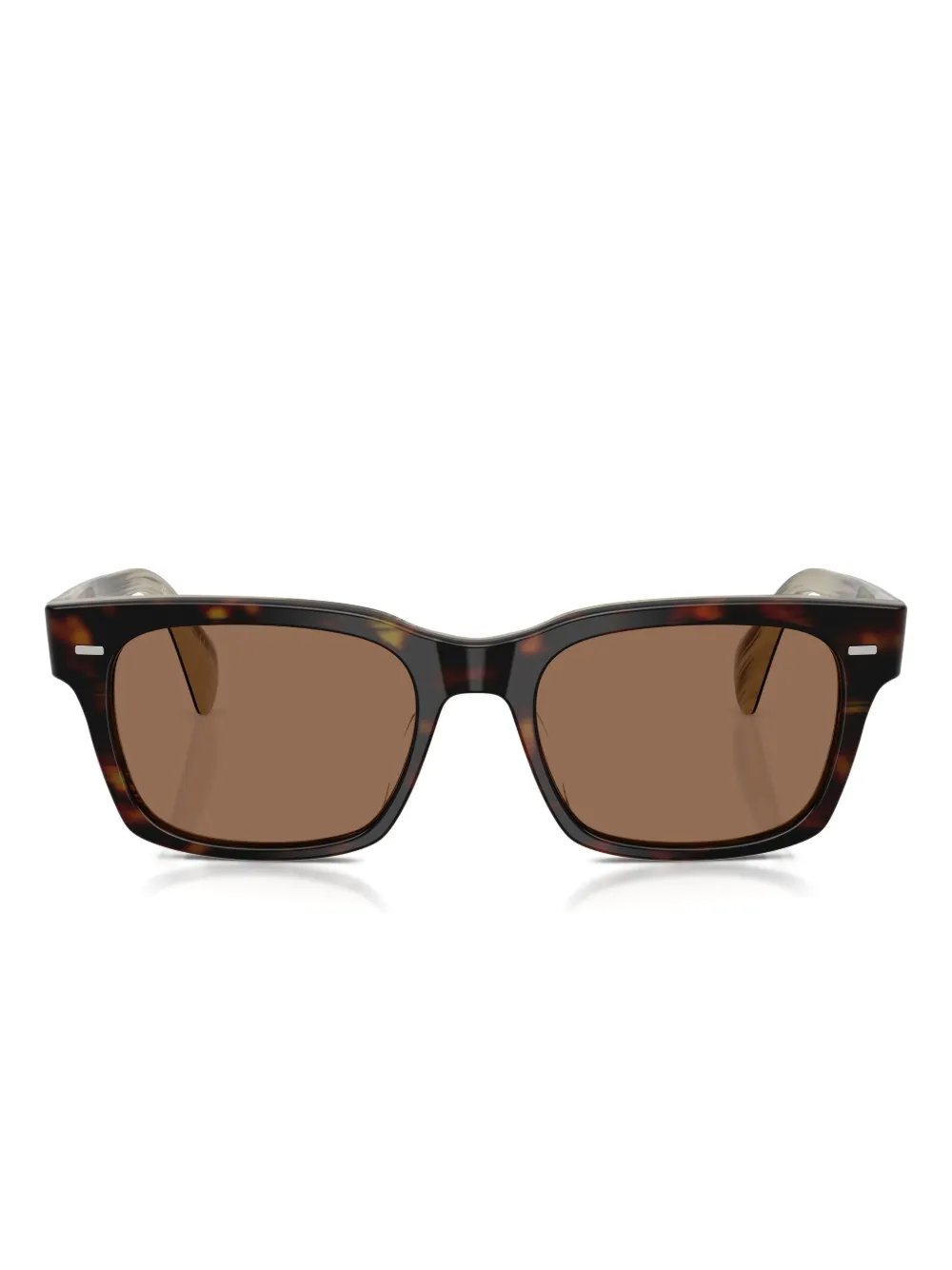 Oliver Peoples square-frame sunglasses - Marrone