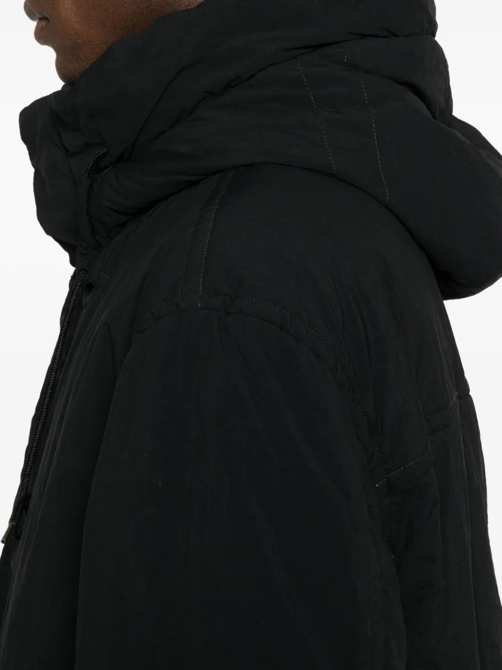 Ten C Parka met capuchon Zwart