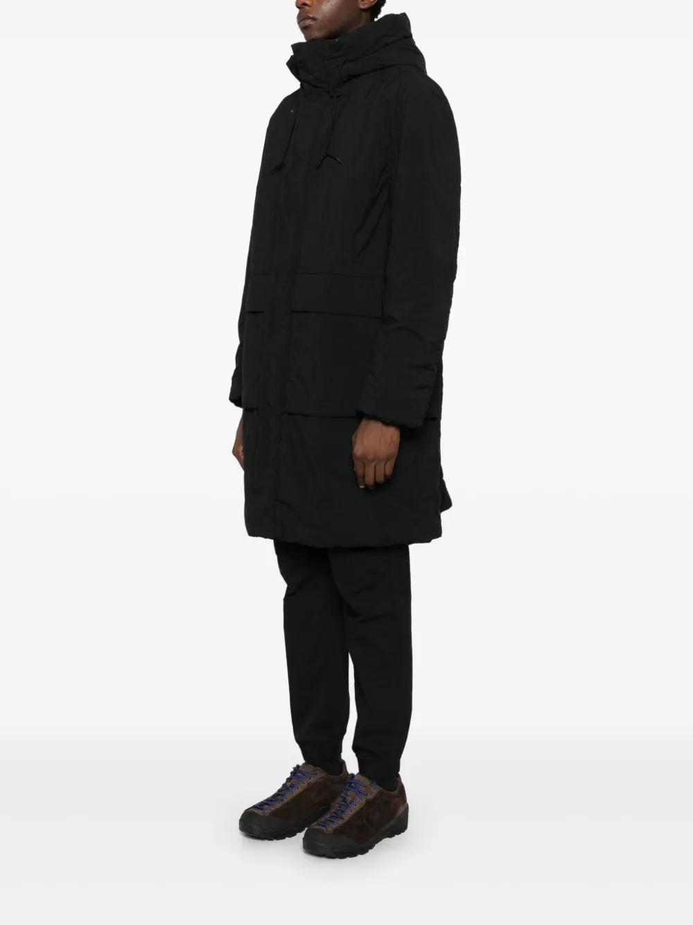 Ten C Parka met capuchon Zwart