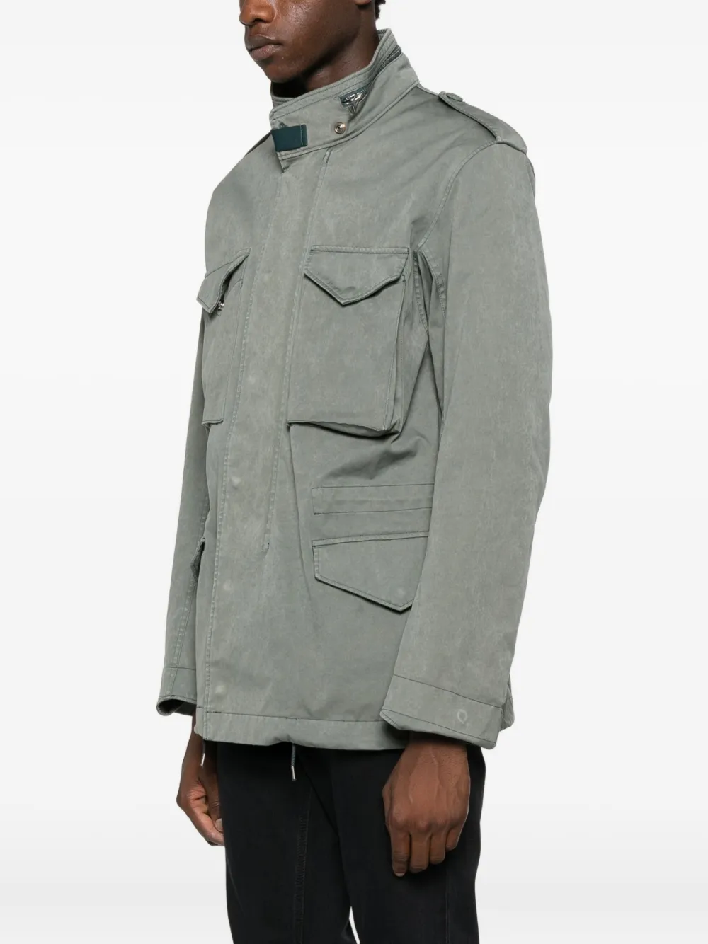 Ten C Flap-pocket Jacket In Gray