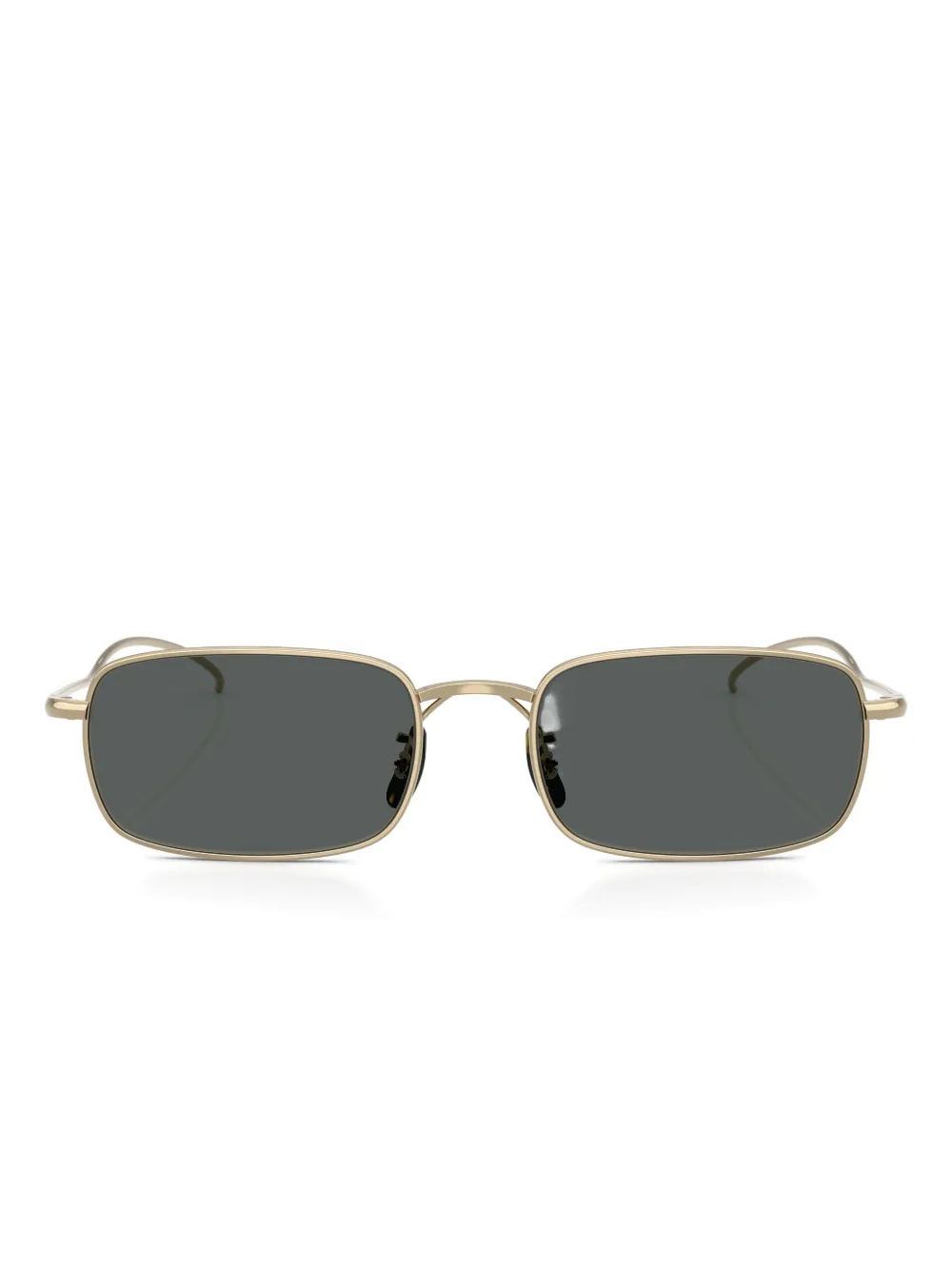 Oliver Peoples Rectangle-frame Sunglasses In Brown