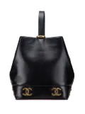 CHANEL Pre-Owned 1991-1994 Triple CC Lambskin bucket bag - Black