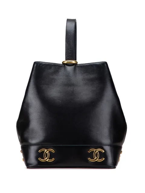 CHANEL Pre-Owned 1991-1994 Triple CC Lambskin bucket bag