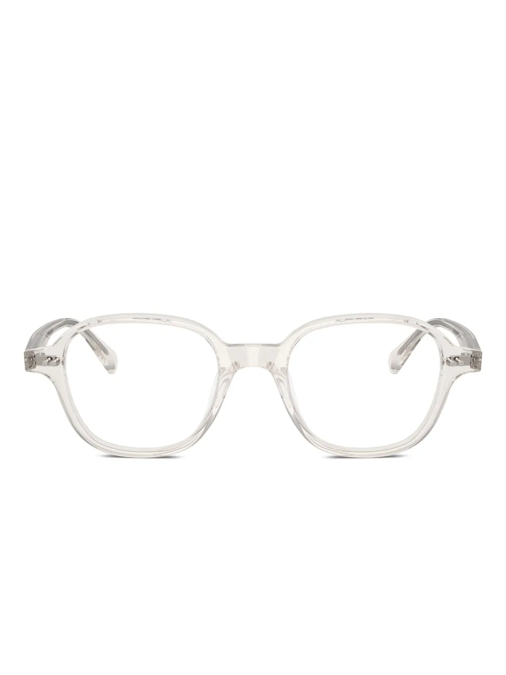 Oliver Peoples Round-frame Glasses In Brown