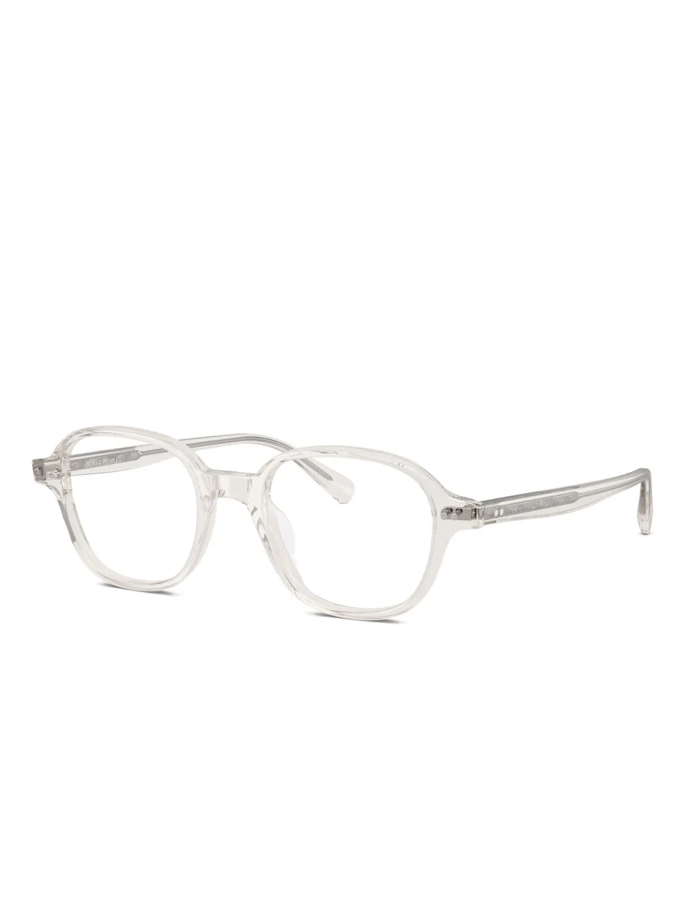 Oliver Peoples Round-frame Glasses In Brown