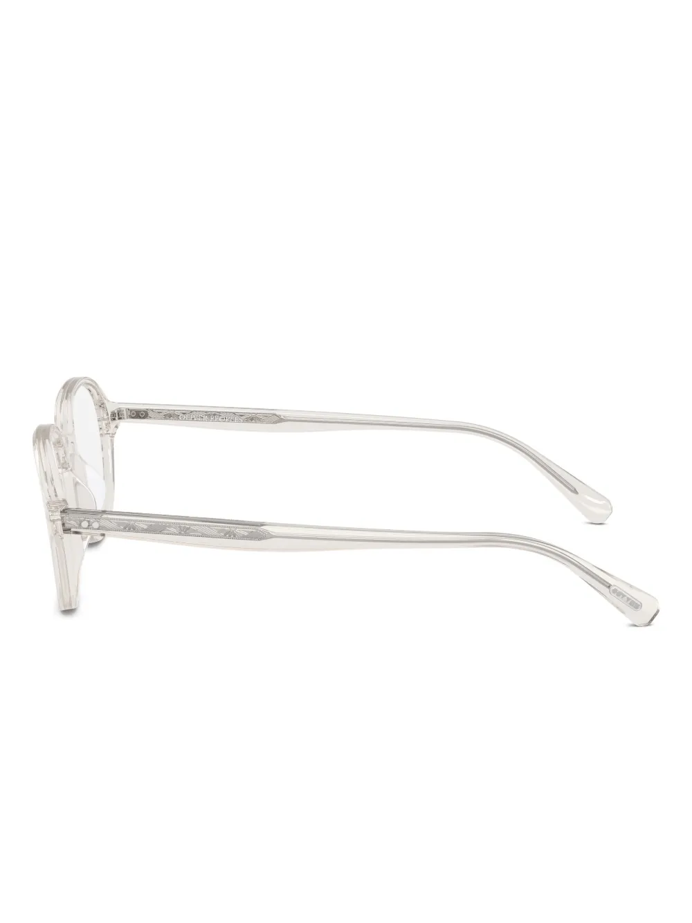 Oliver Peoples Round-frame Glasses In Brown