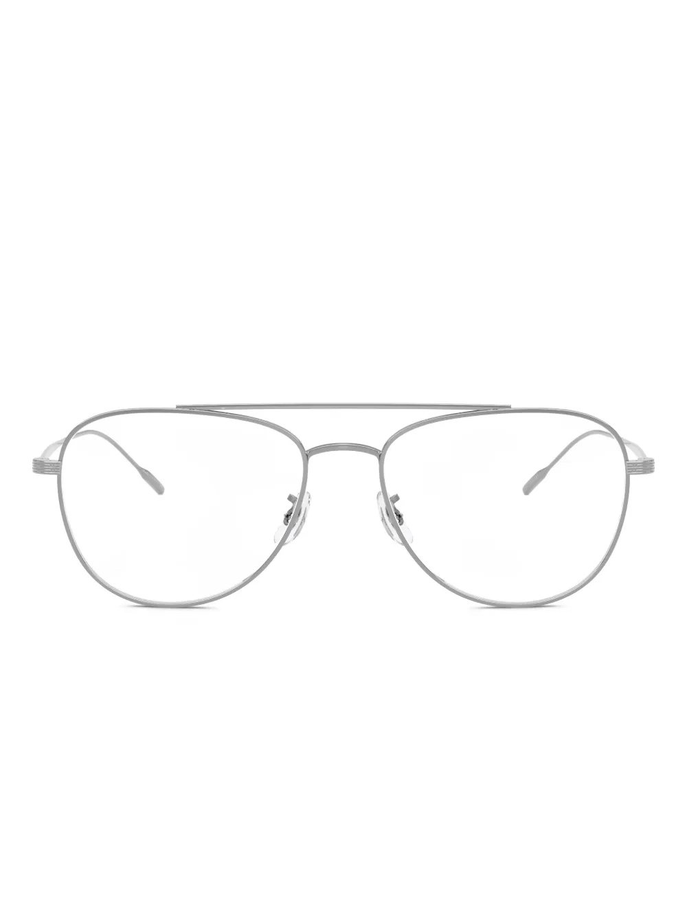 Oliver Peoples lunettes de vue à monture pilote | argent | Image 1