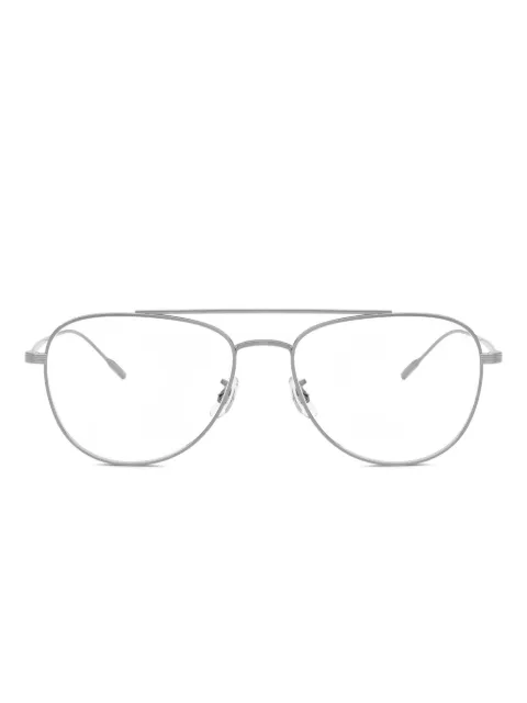 Oliver Peoples lentes con armazón estilo piloto