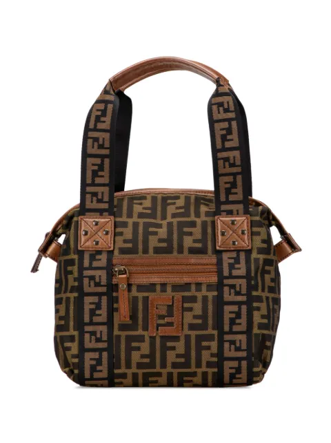 Fendi Pre-Owned bolsa de mano FF de lona con motivo Zucca 2000-2010