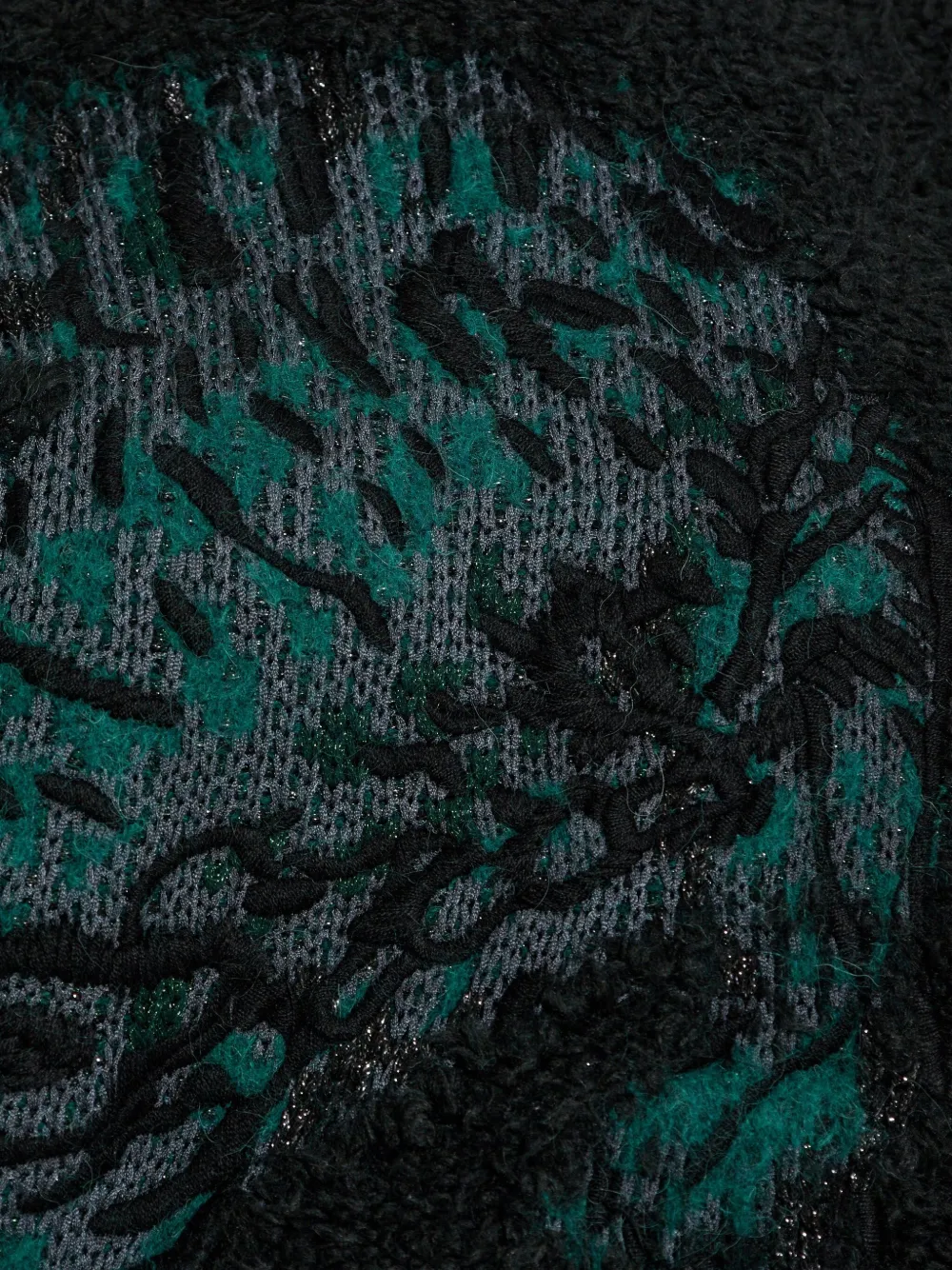 Lacoste Trui met krokodillenprint Zwart