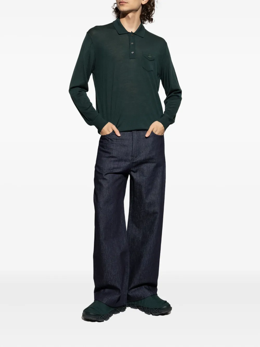 Lacoste long-sleeve polo shirt - Groen